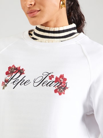 Pepe Jeans Μπλούζα φούτερ σε λευκό