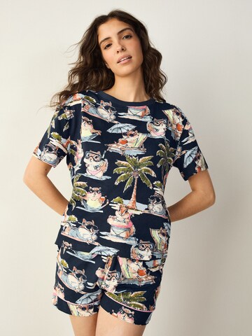 Next Korte pyjama in Blauw: voorkant