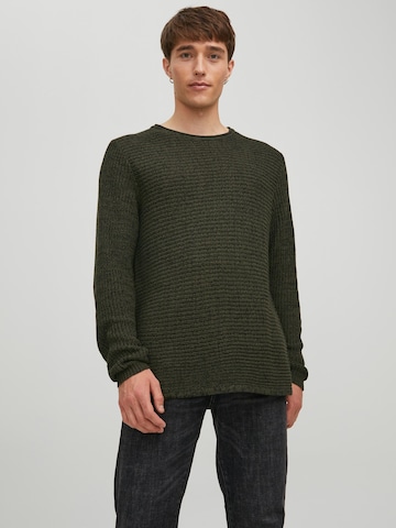 JACK & JONES Sweater 'Phil' in Green: front