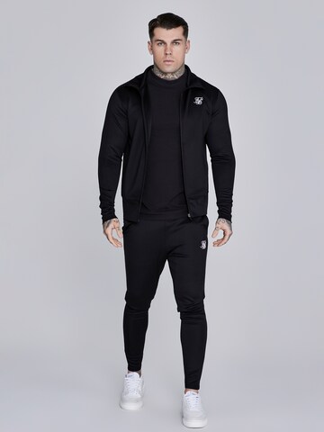 Veste de survêtement 'Essentials' SikSilk en noir