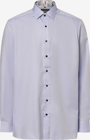Finshley & Harding Regular fit Overhemd in Blauw: voorkant
