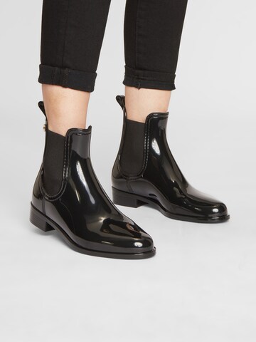 LEMON JELLY Rubber boot 'Comfy' in Black: front