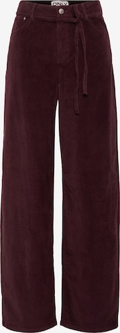 Only TallLoosefit Hlače 'ONLGIANNA-GLOBAL' - crvena boja: prednji dio