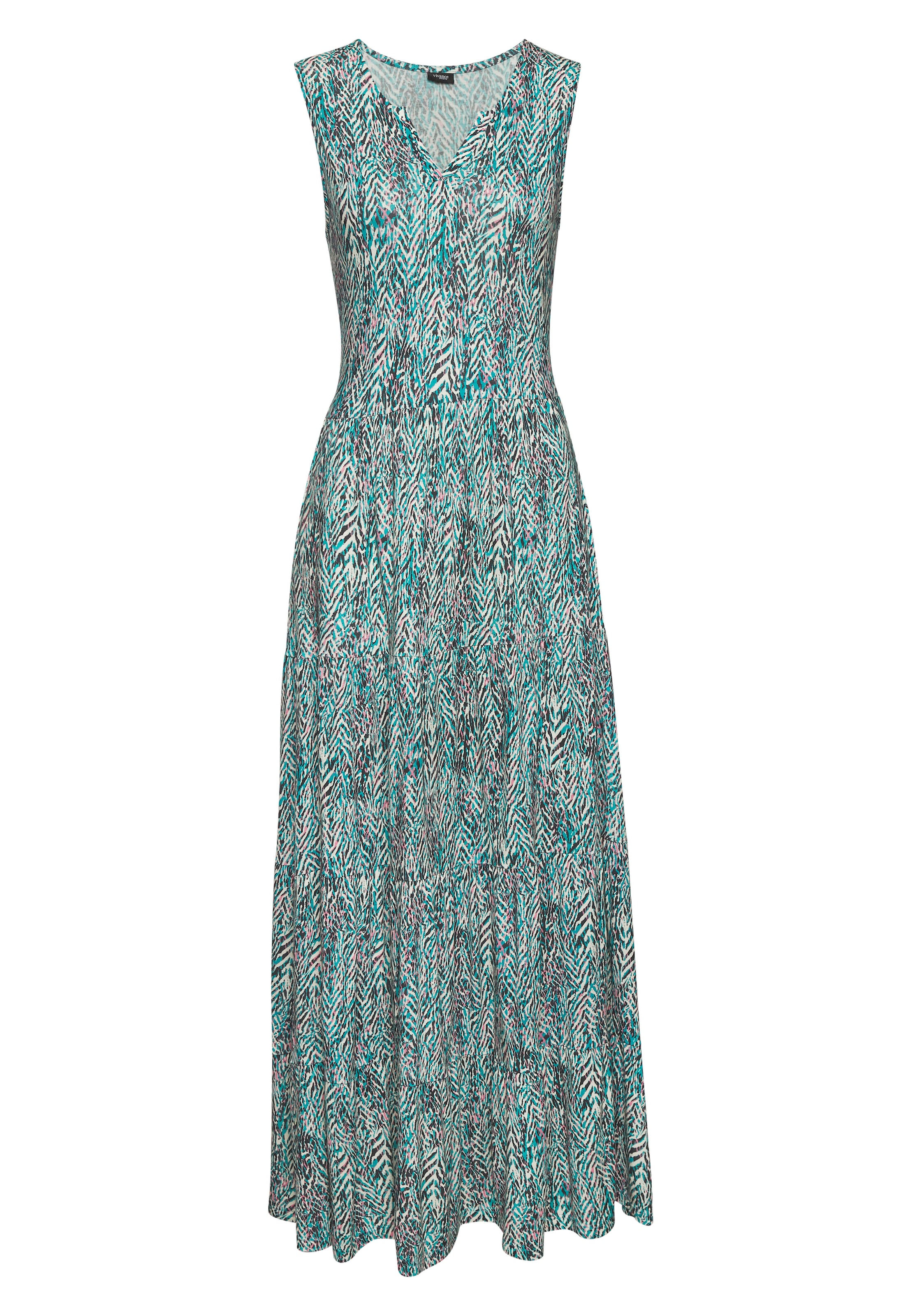 VIVANCE Letnia sukienka w kolorze zielony: przód