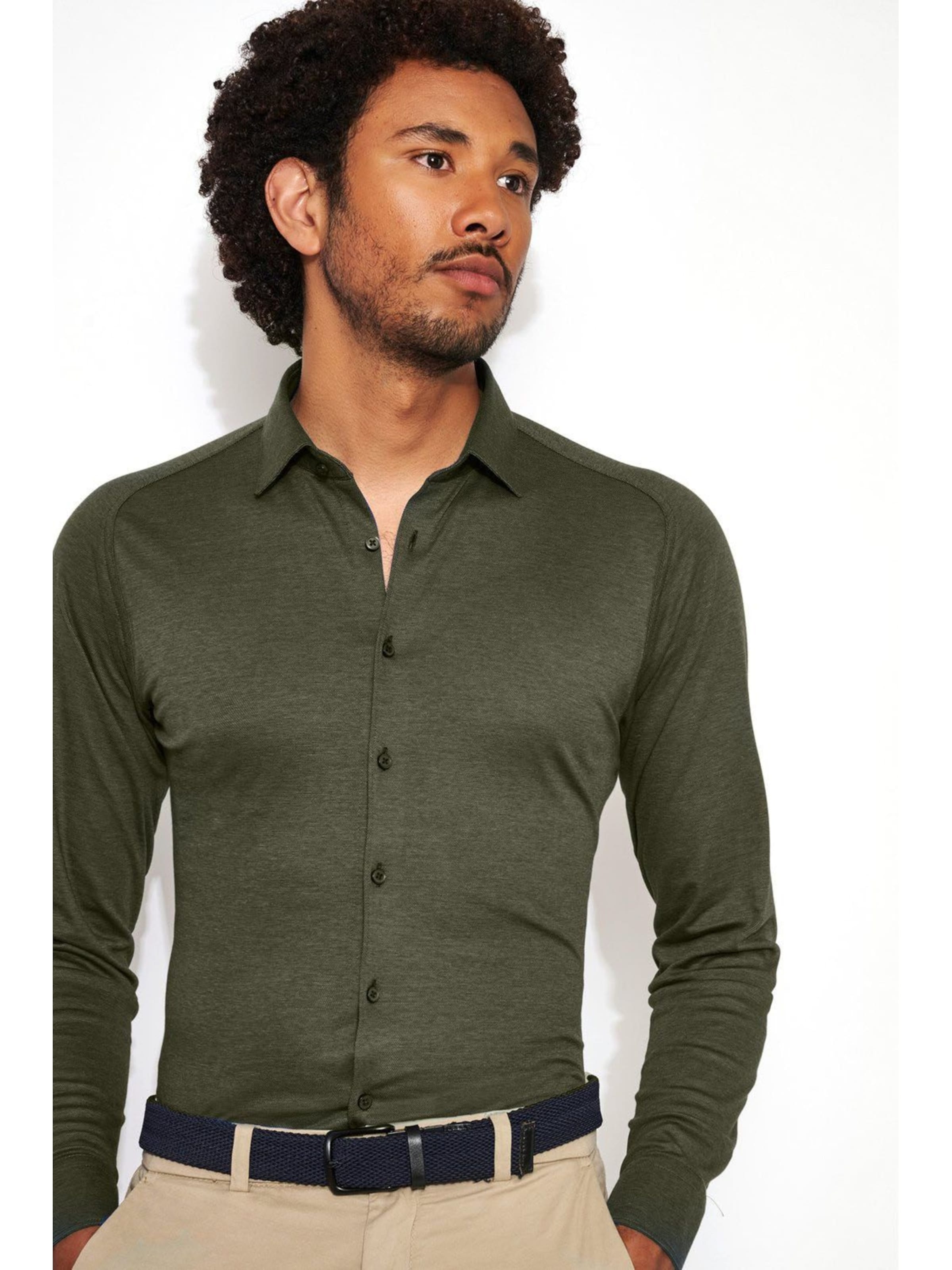 DESOTO Slim fit Overhemd 'Kent' in Groen