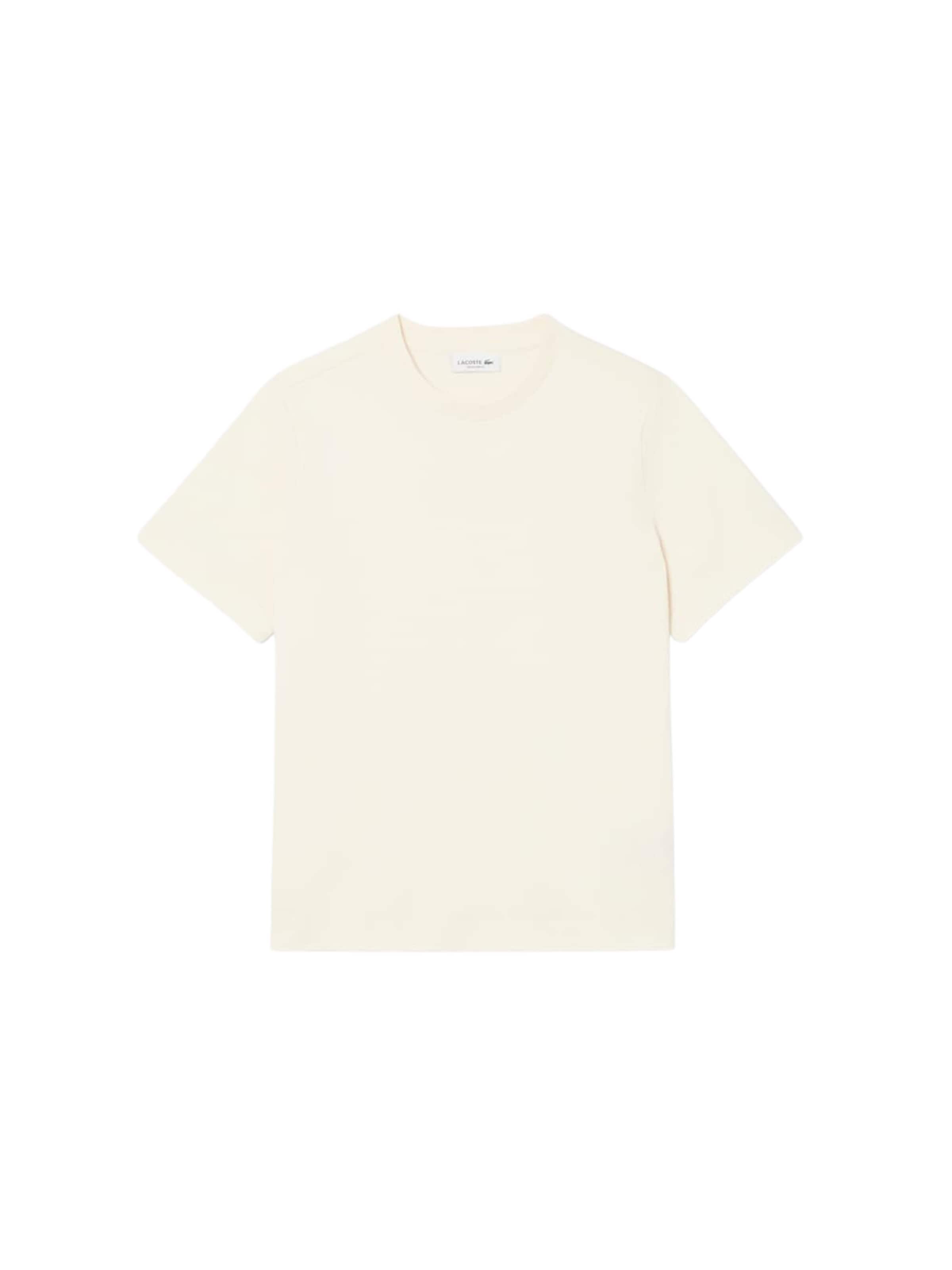 T-shirt LACOSTE en beige : devant
