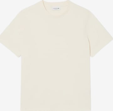 T-shirt LACOSTE en beige : devant