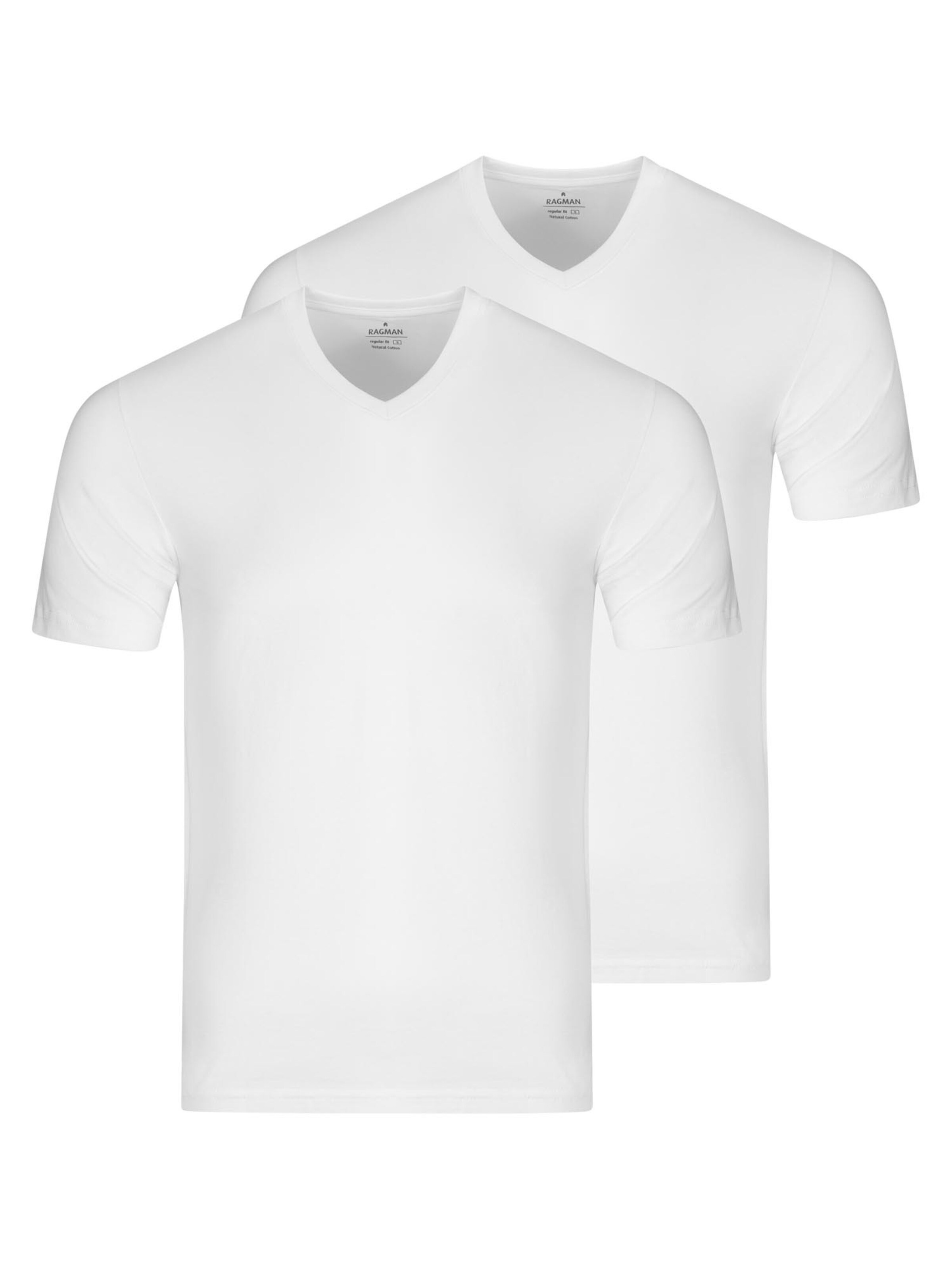Ragman Unterhemd 'Basic'‌‌‌‌‌‌‌‌ in Weiß: Vorderseite