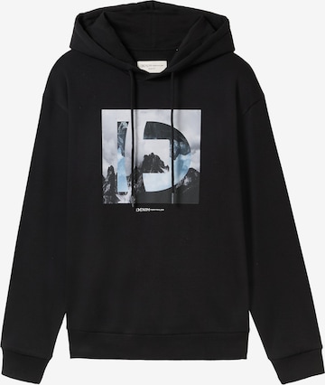 TOM TAILOR Hoodie in Schwarz: Vorderseite
