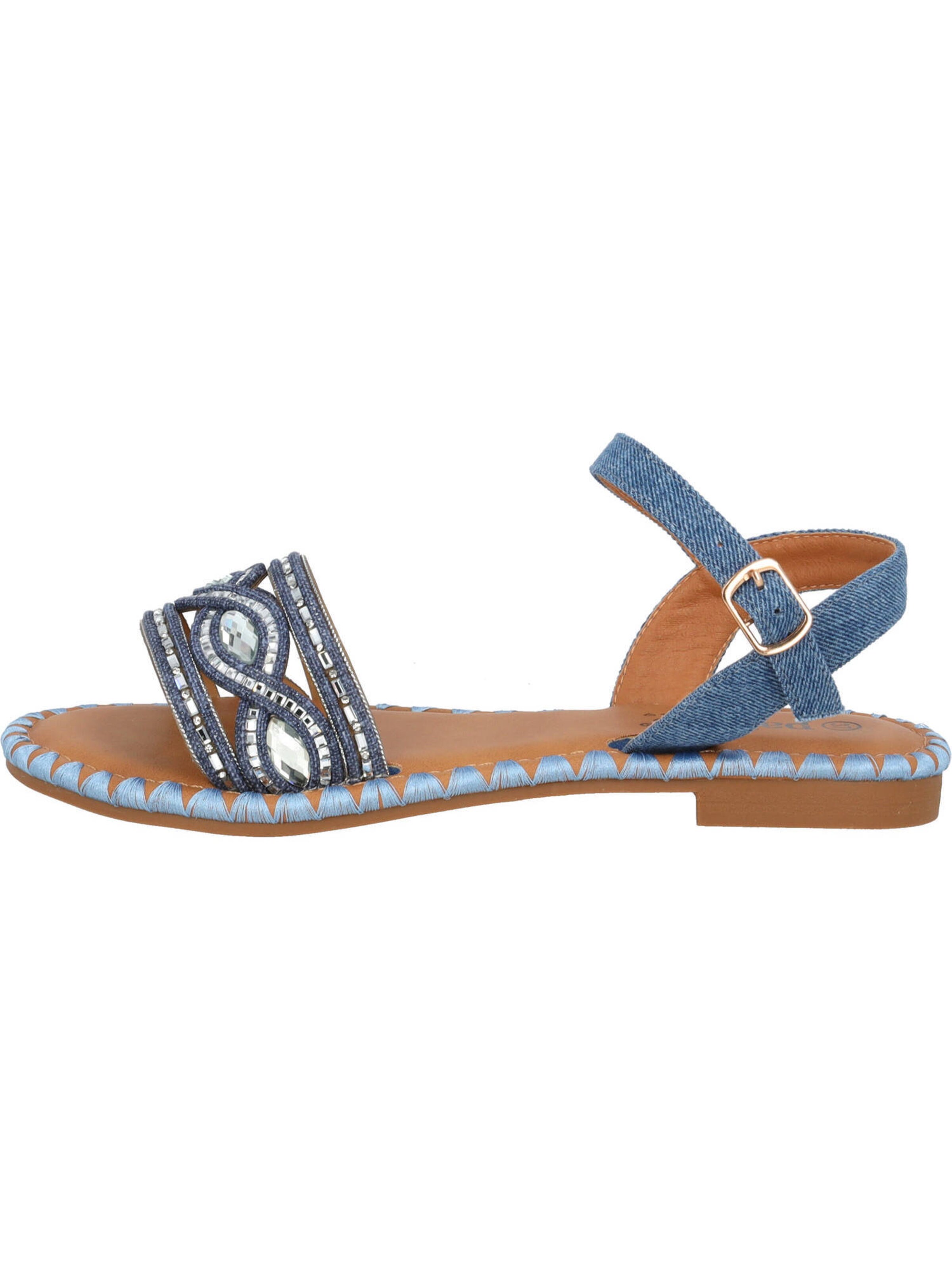 Palado by Sila Sahin Sandalen met riem 'Naforao' in Blauw: voorkant