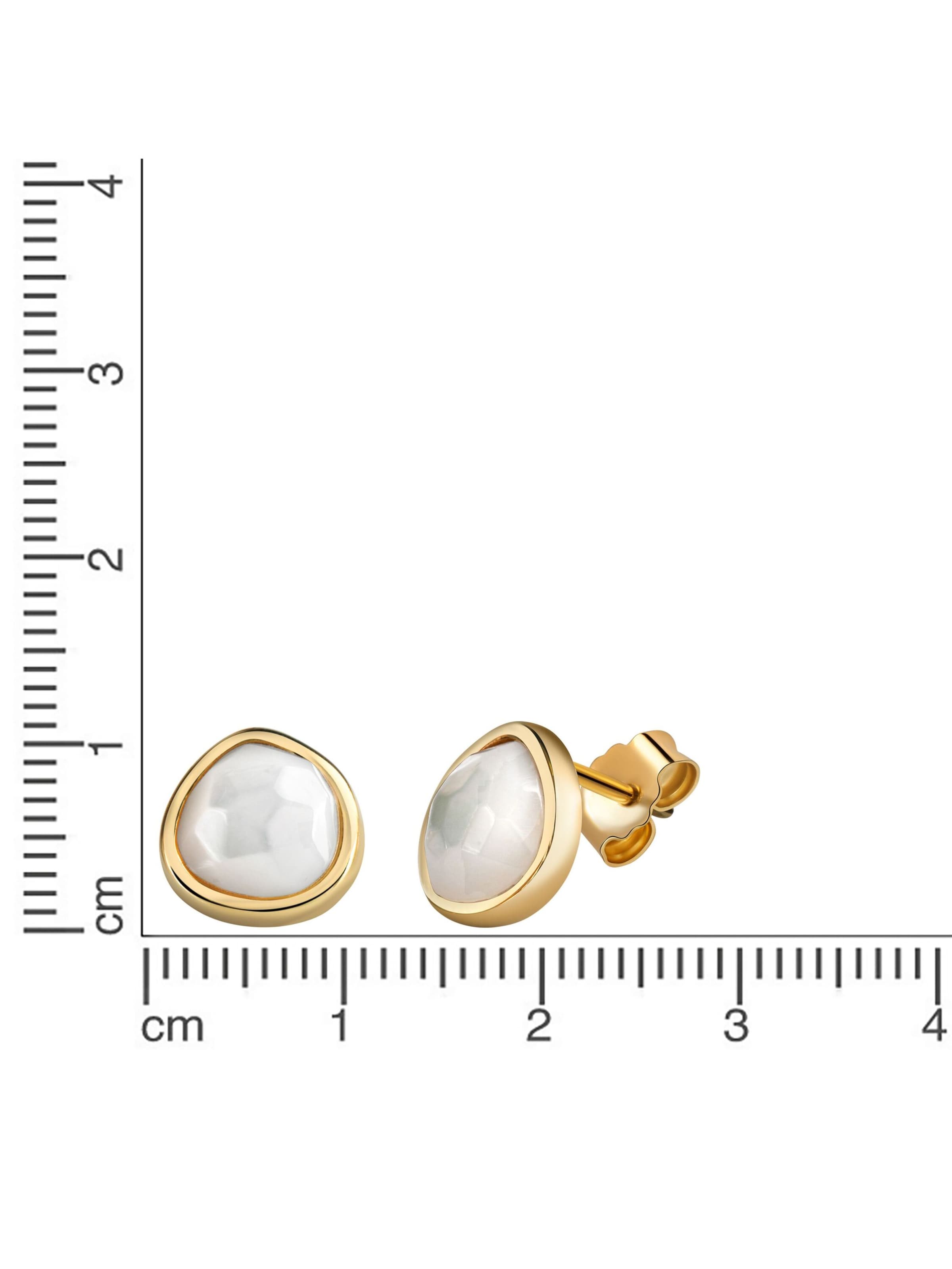Zeeme Ohrringe in Gelb: Vorderseite