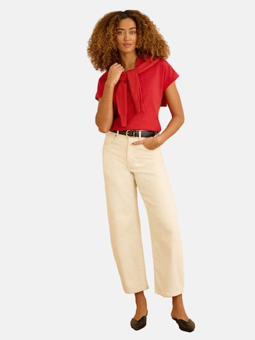 love & roses - Camisa em vermelho: frente