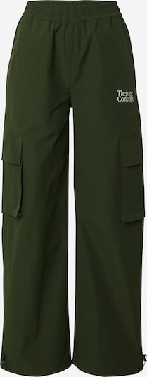 Laisvo stiliaus kelnės 'Fia' iš The Jogg Concept, spalva – rusvai žalia / balta, Prekių apžvalga