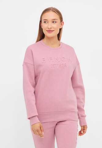 BENCH Sweatshirt in Pink: Vorderseite