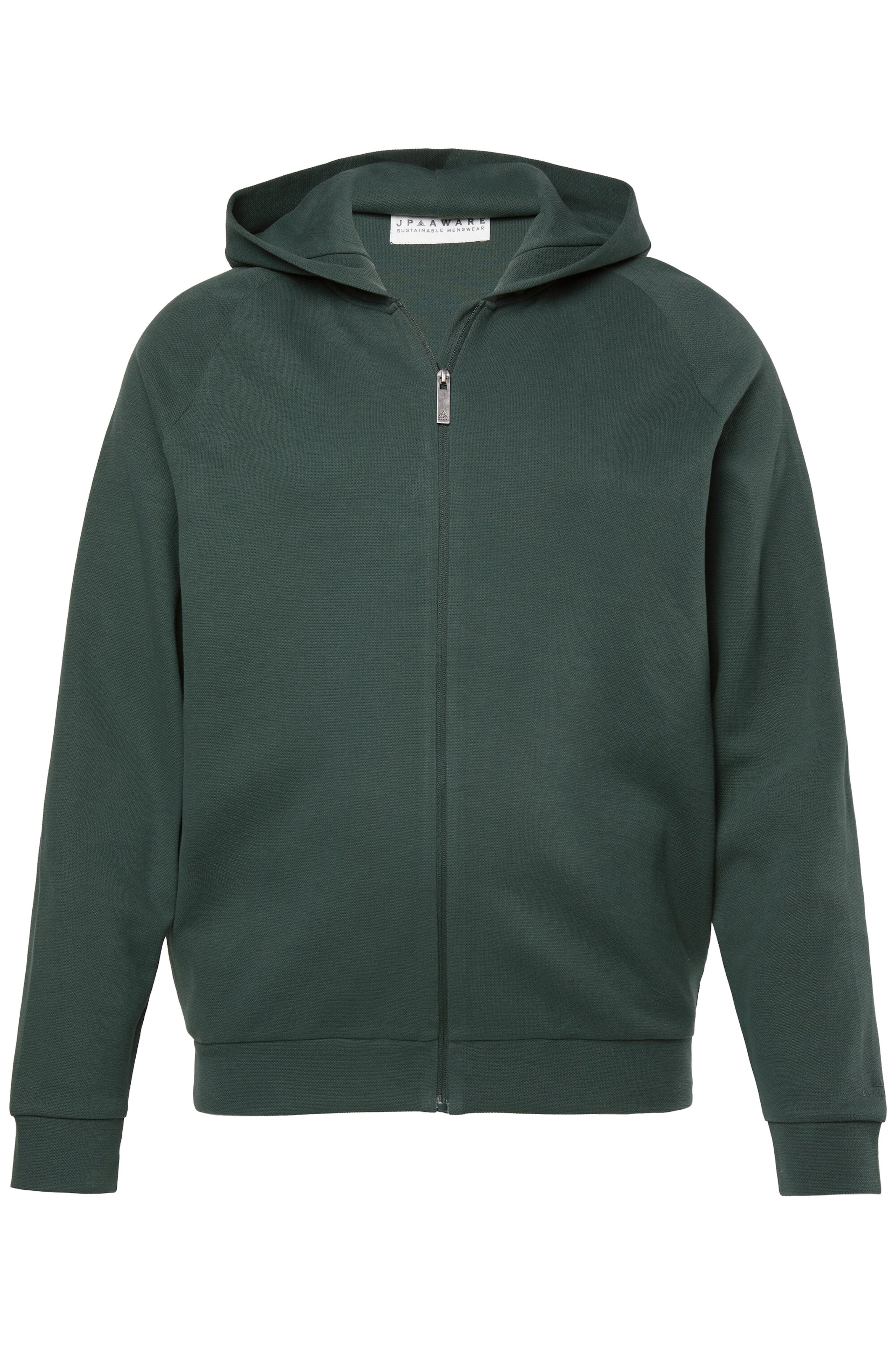 JP1880 Sweatjacke in Grün: Vorderseite