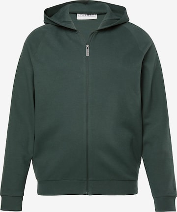 JP1880 Sweatvest in Groen: voorkant