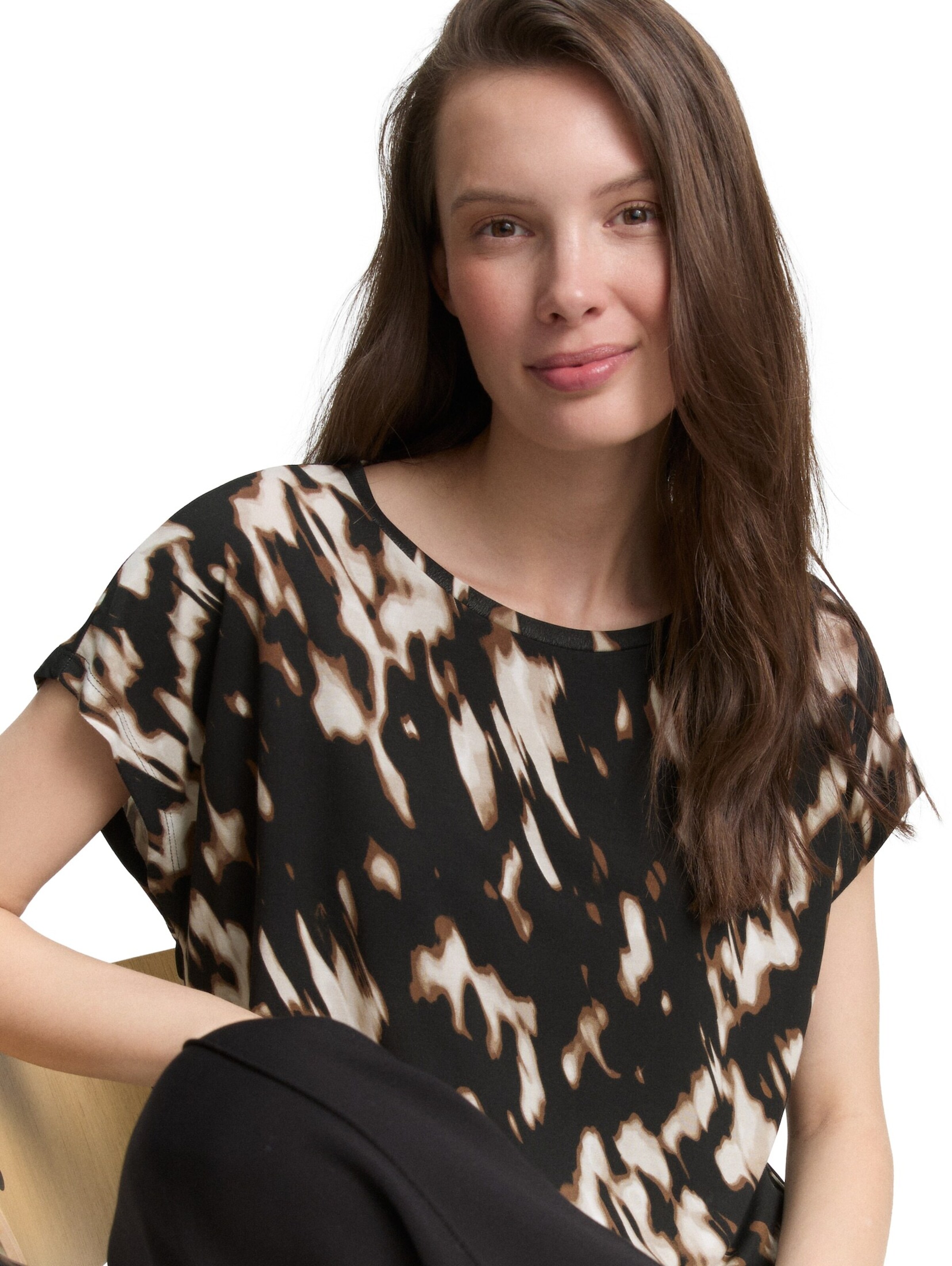 TOM TAILOR Shirt in Bruin