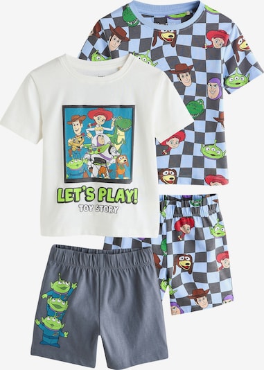 80 dydžio Miego kostiumas 'Toy Story' iš Next, spalva – šviesiai mėlyna / pilka / šviesiai žalia / balta, Prekių apžvalga