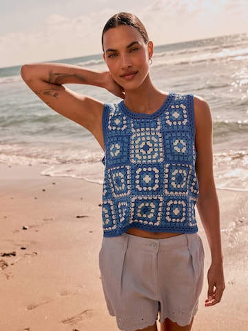 Next Gebreide top in Blauw: voorkant