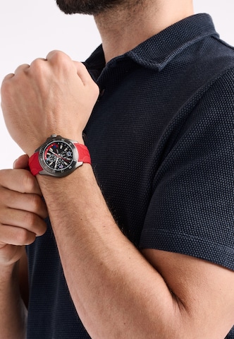 Montre à affichage analogique 'Leeway' NAUTICA en rouge : devant