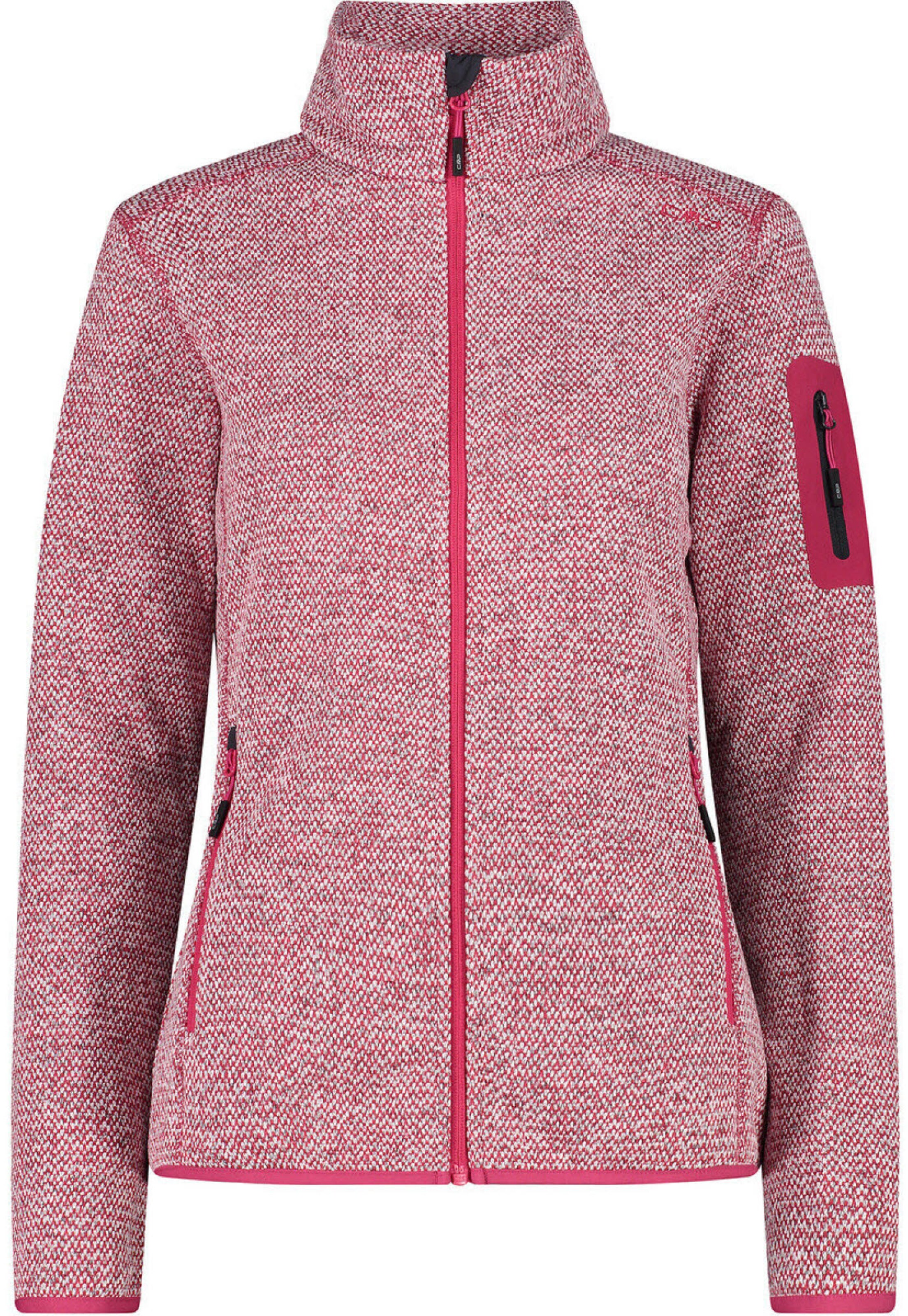CMP Functionele fleece jas in Lila: voorkant