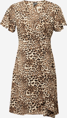 Vero Moda Curve Jurk 'SAKI' in Beige: voorkant