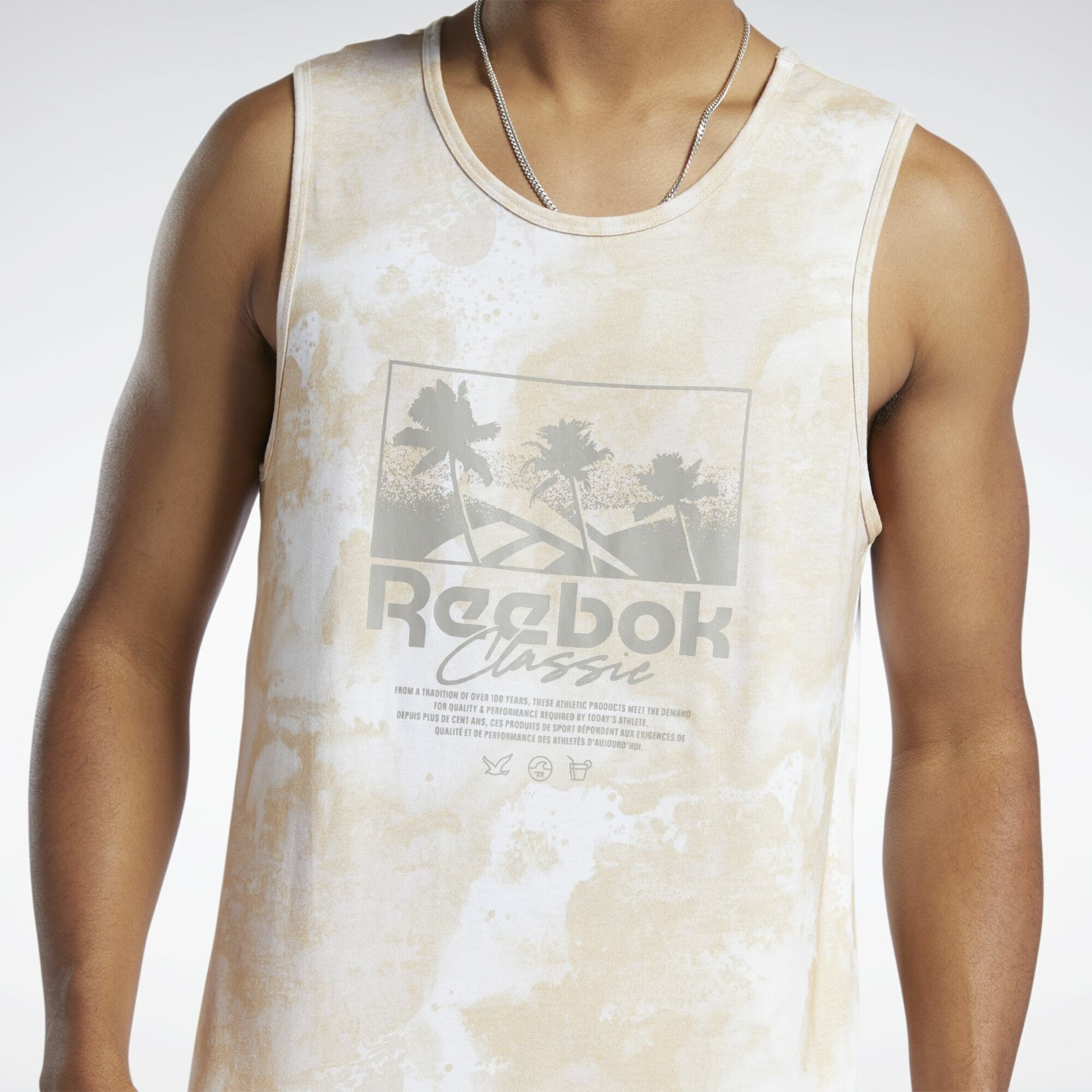 Vêtements T-Shirt Reebok Classics en Beige Chiné 