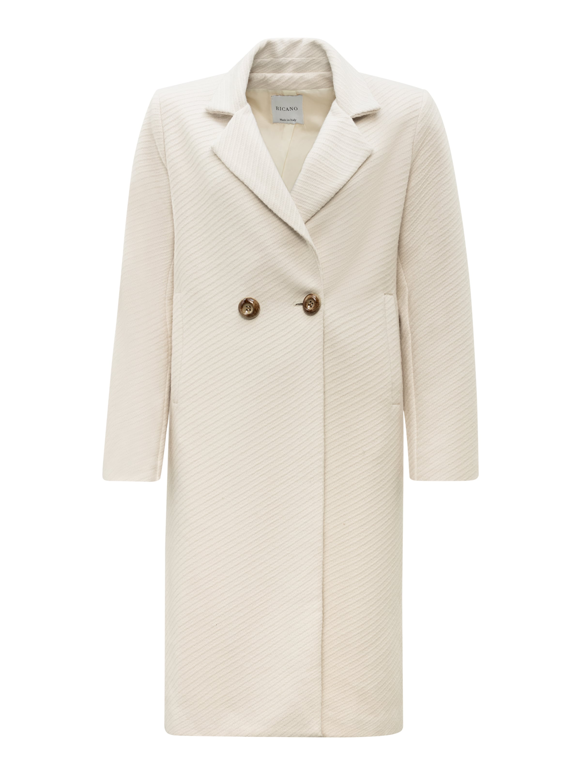 Manteau mi-saison ' ' RICANO en blanc : devant