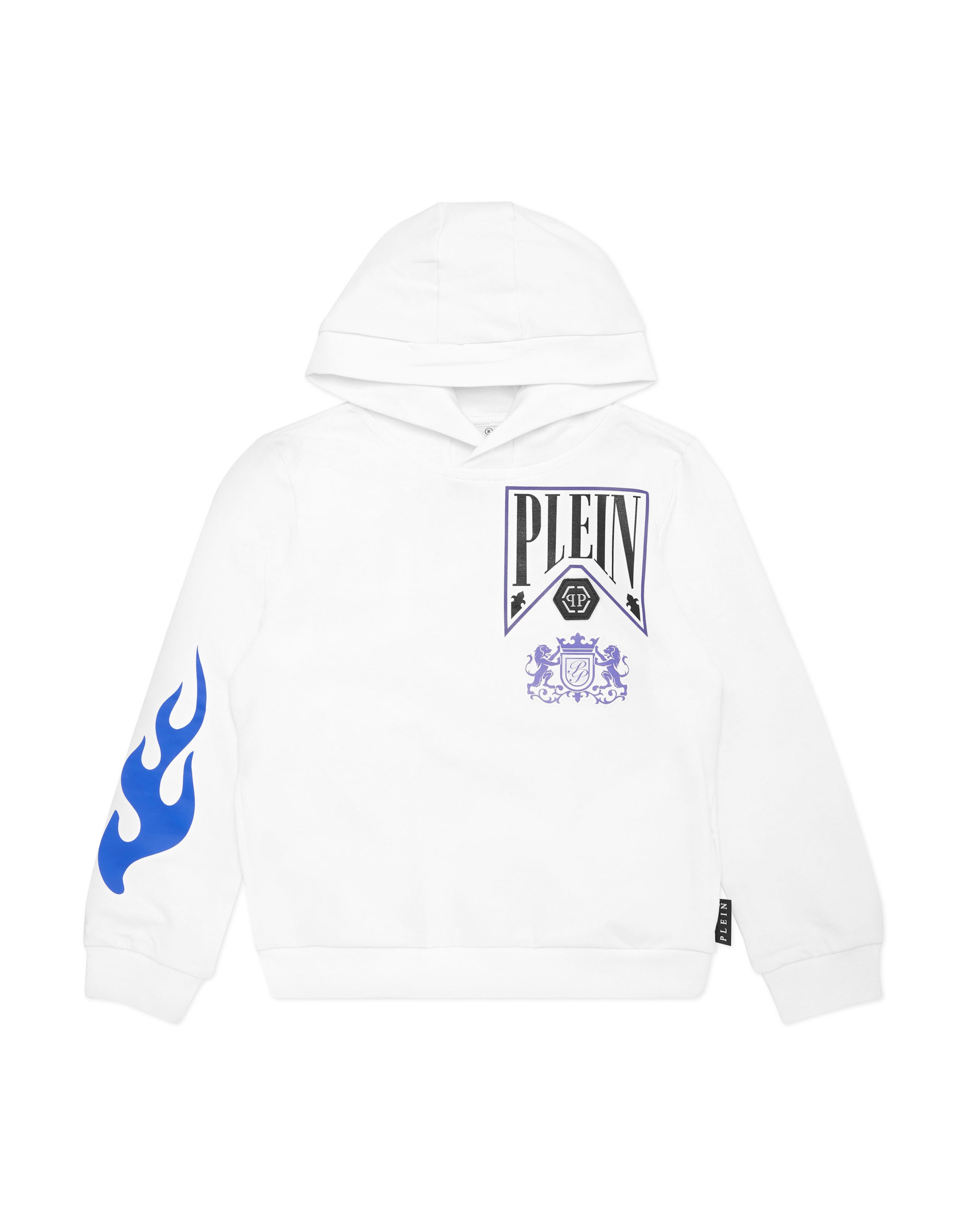 Philipp Plein - Sudadera 'Flame' en blanco: frente