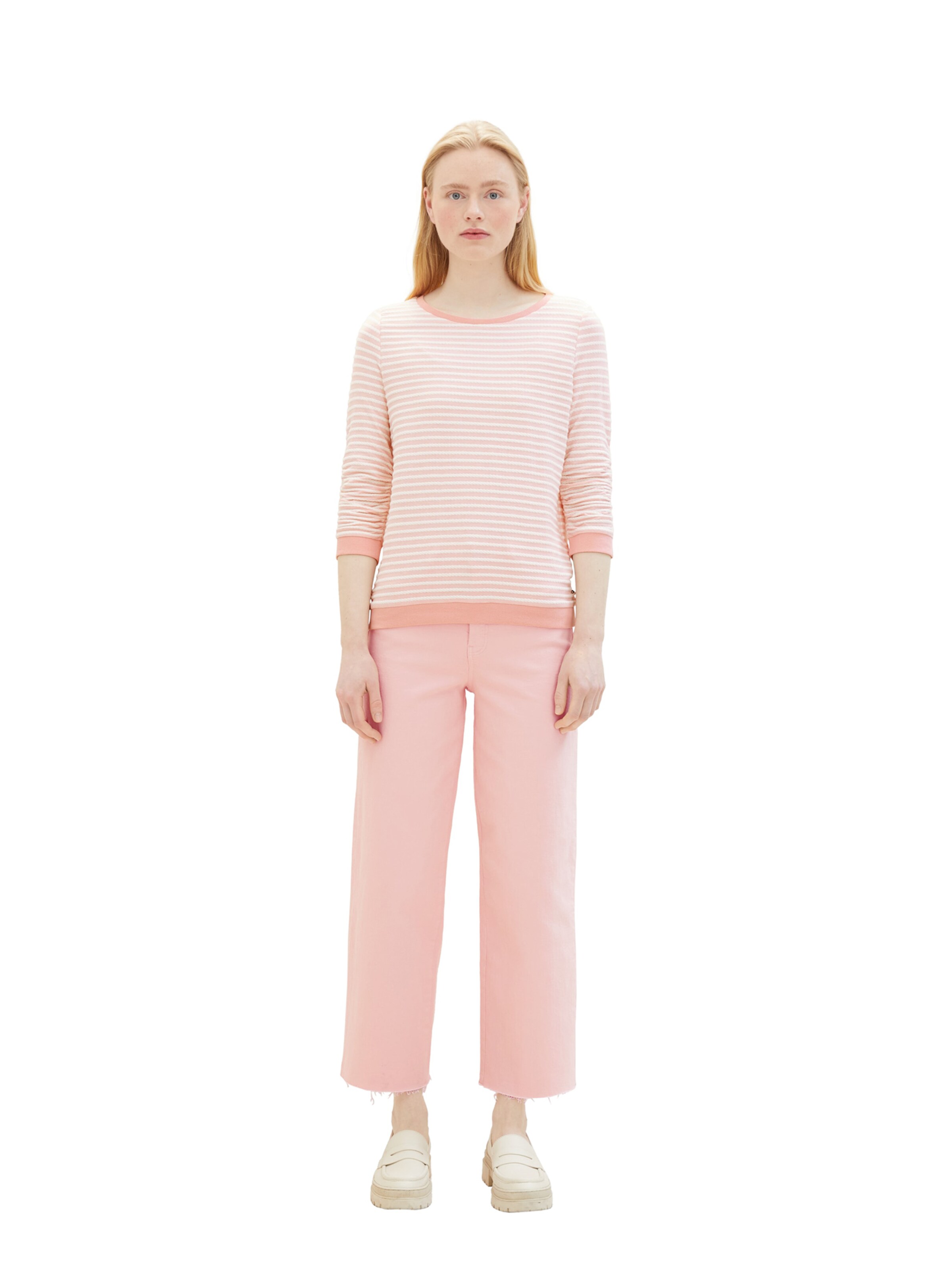 TOM TAILOR DENIM Sweatshirt in Pink