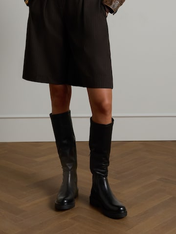 Bottes MANFIELD en noir : devant