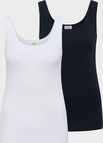 CECIL Top 'Basic' in Blau: Vorderseite