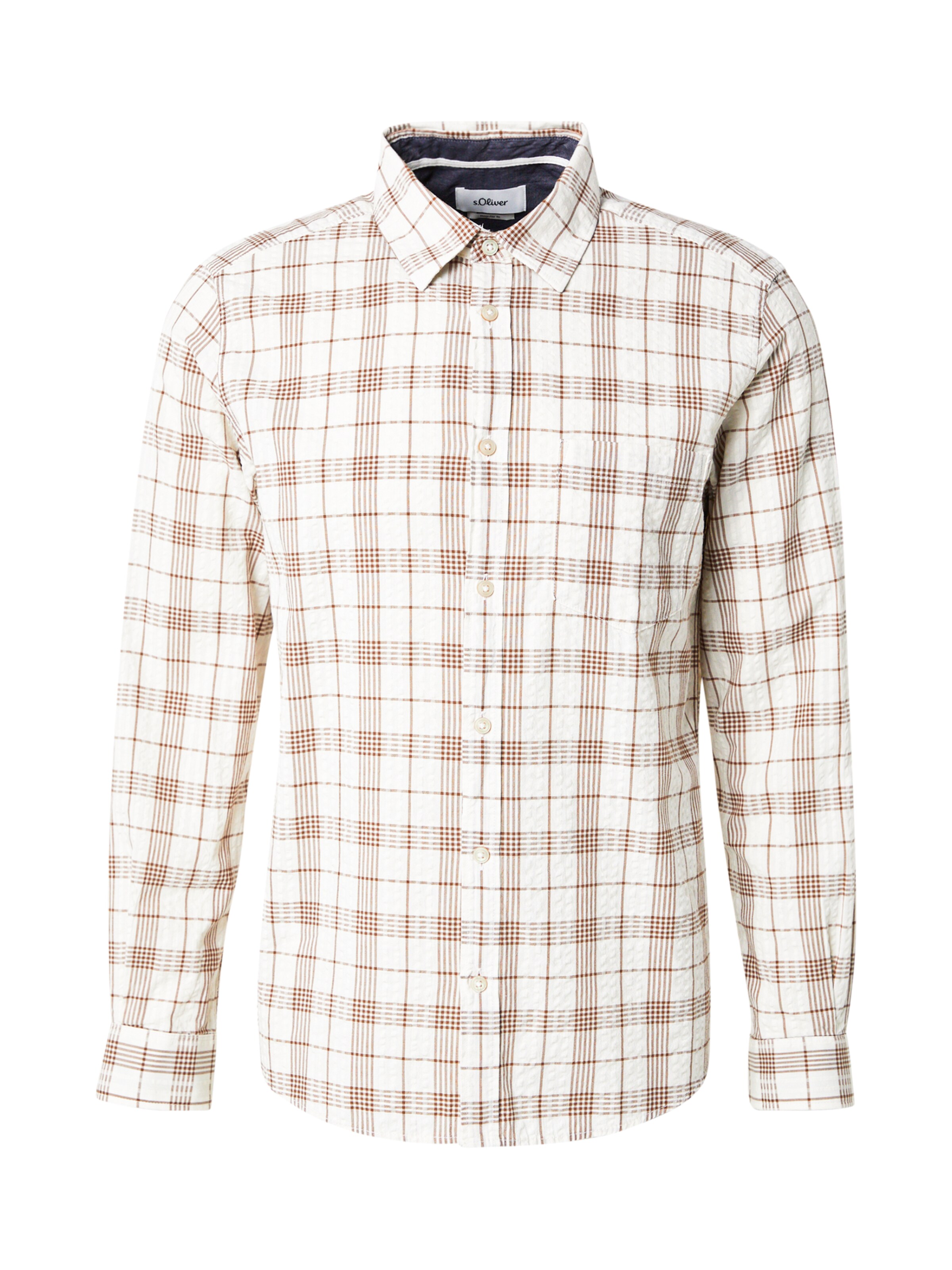 s.Oliver Rovný strih Košeľa - Biela: predná strana