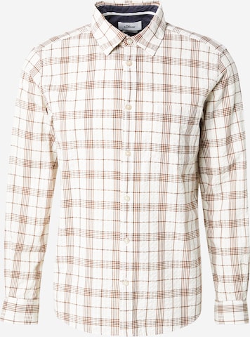 Chemise s.Oliver en blanc : devant