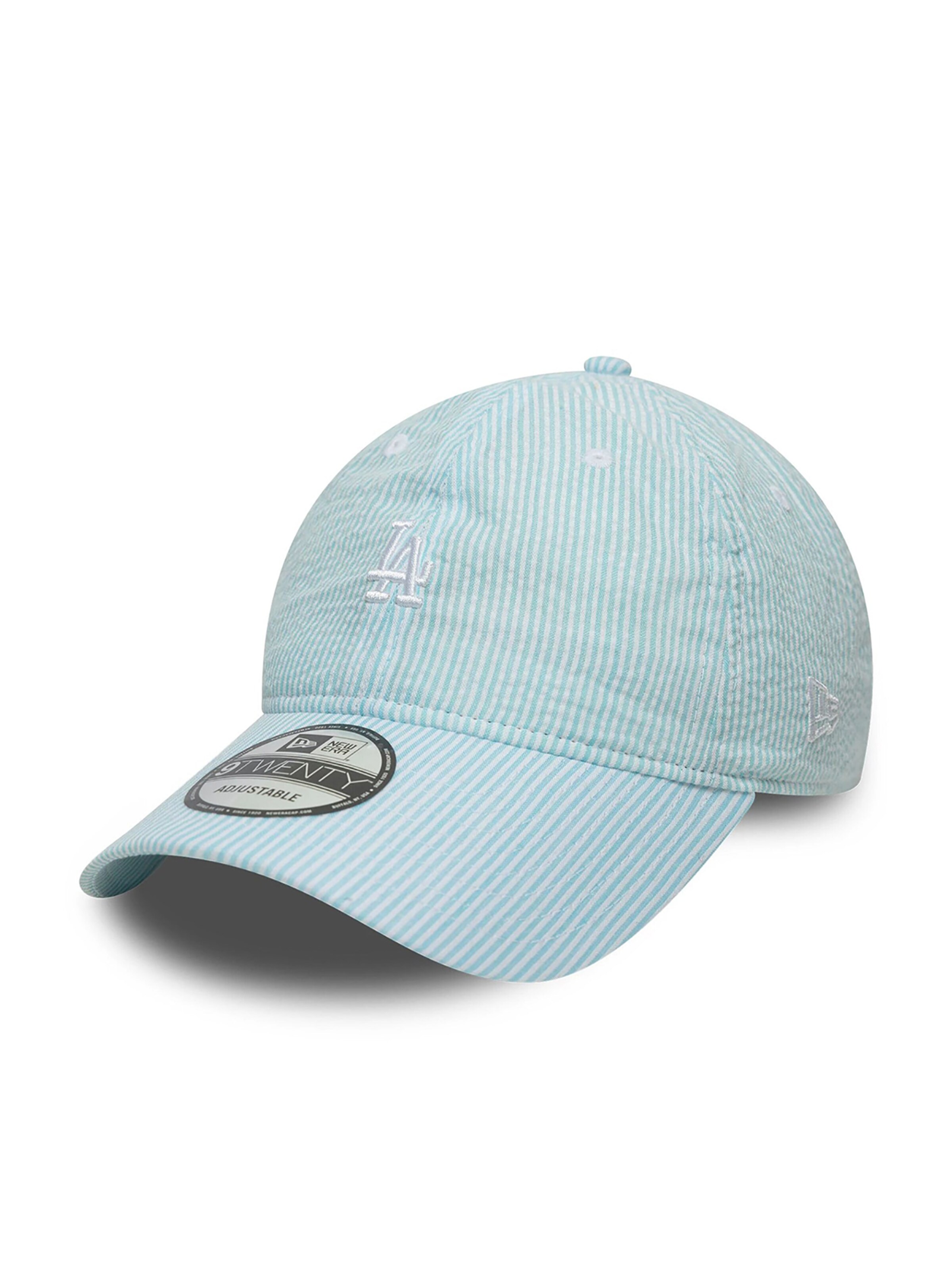 NEW ERA Athletic Cap '9TWENTY Los Angeles Dodgers MLB Seersucker' in Blue: front