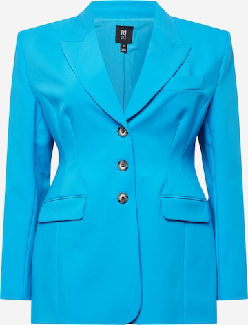 River Island Plus Blazer in Blue: front