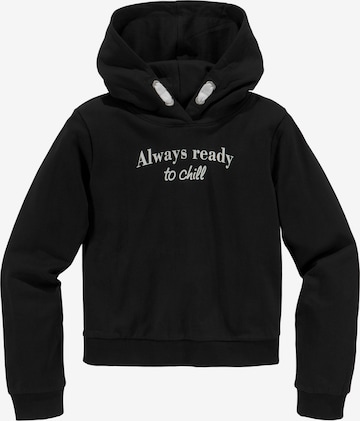 Kidsworld Sweatshirt in Black: front