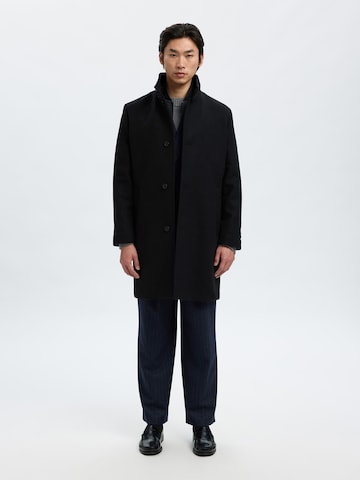 SELECTED Between-seasons coat 'SLHRAINAR' in Black: front