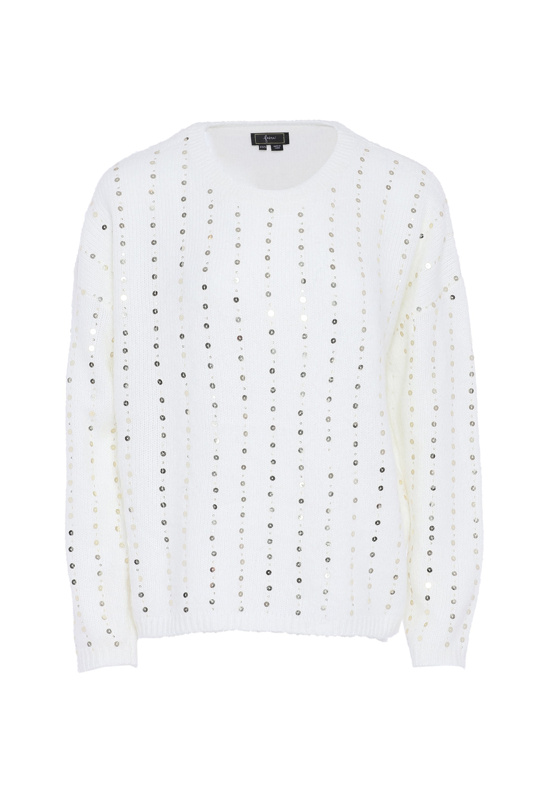 faina Πουλόβερ σε λευκό: μπροστά