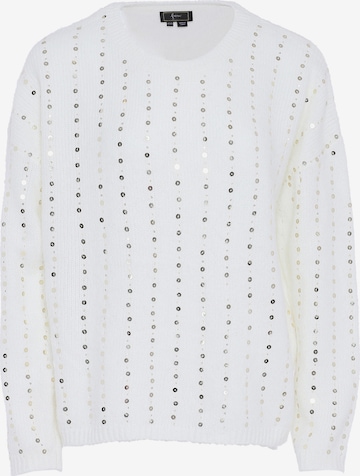 faina - Pullover em branco: frente