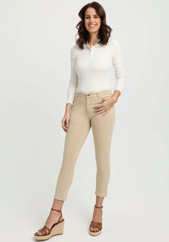 wonderjeans Skinny Jeans in Beige: front