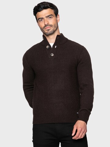 Threadbare Sweater 'Maxwell' in Brown: front