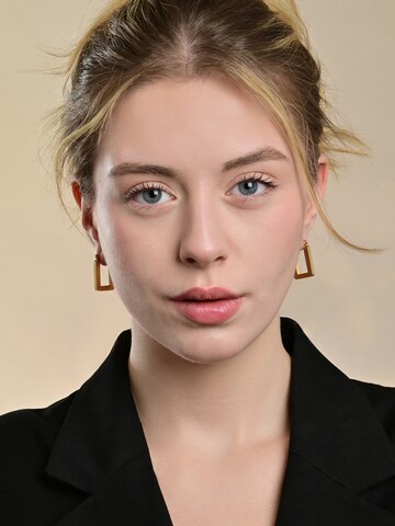 Akzent Earrings 'wasserfest' in Gold: front
