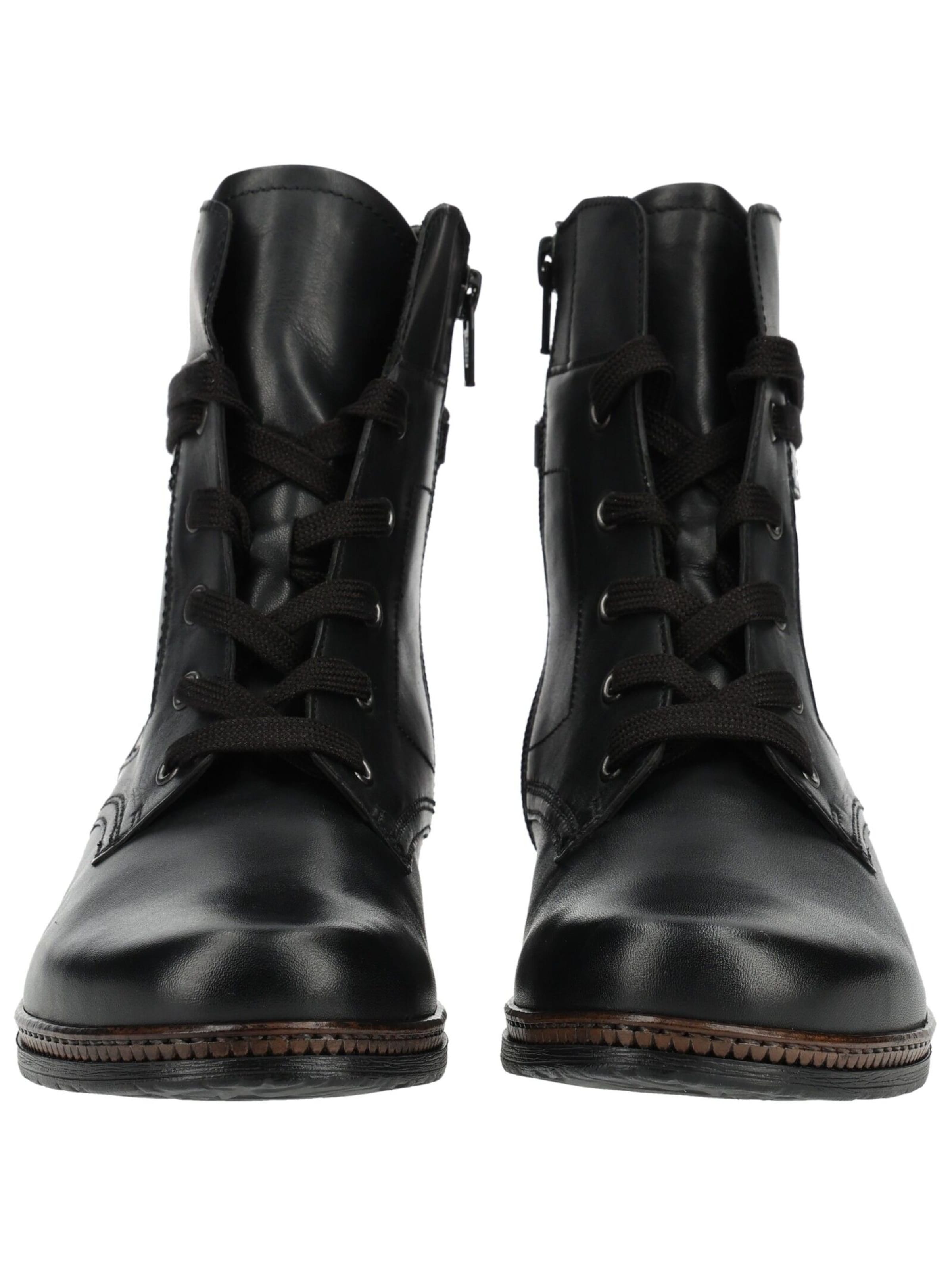 GABOR Schnürstiefelette in Schwarz