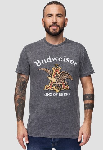 Recovered Shirt 'Budweiser Eagle' in Grey: front