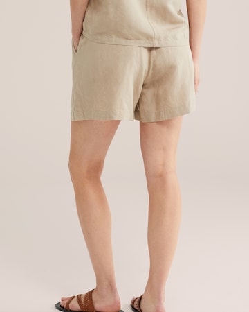 WE Fashion Ohlapna forma Hlače | bež barva