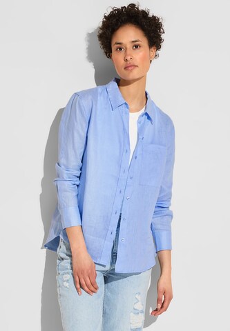 STREET ONE Blouse in Blue: front