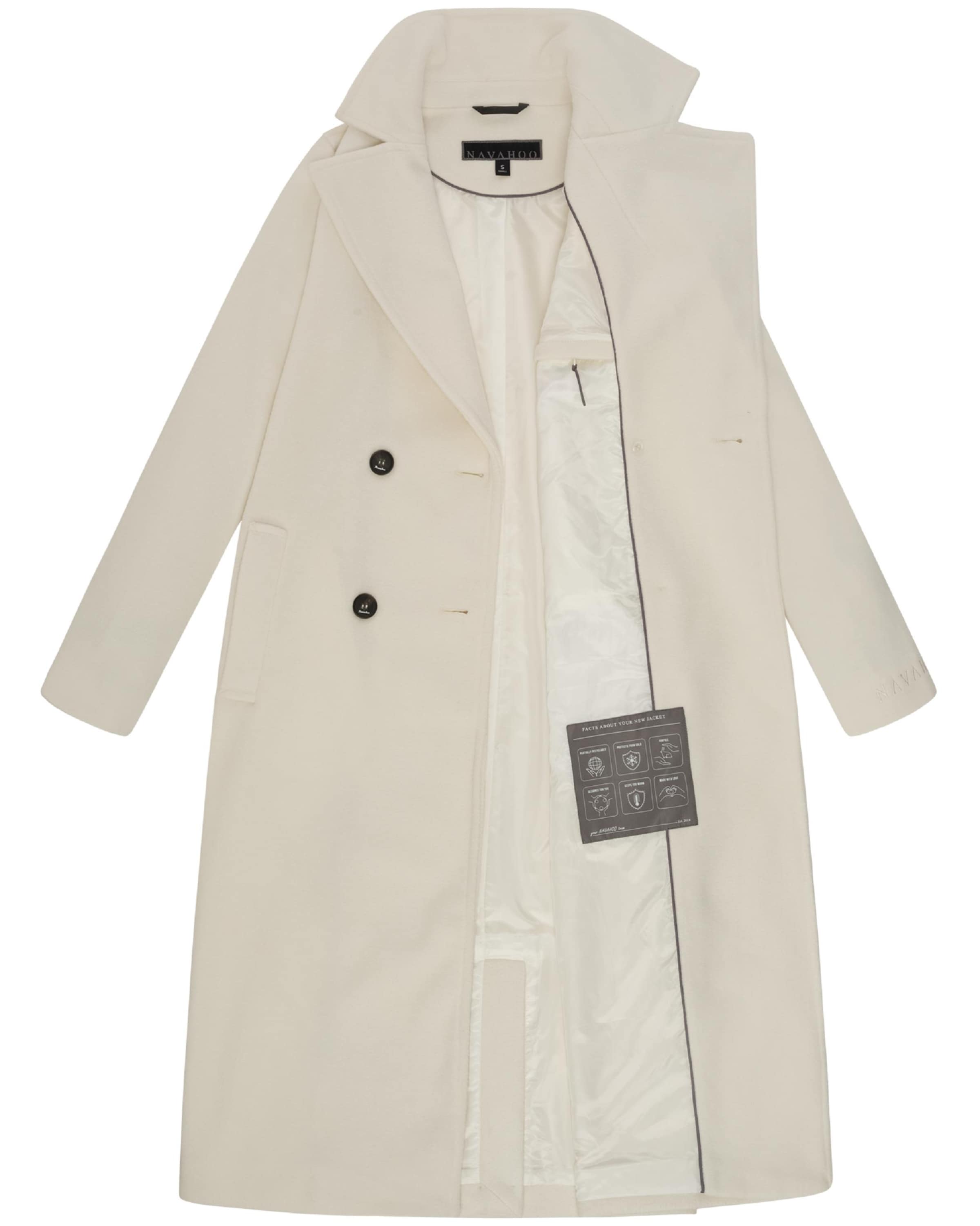 Cappotto di mezza stagione 'Sternlein 14' di NAVAHOO in bianco