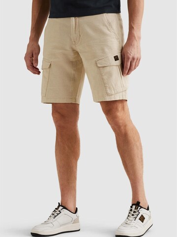 PME Legend Trousers 'Jetheed relaxed fit cargo shorts' in Beige: front