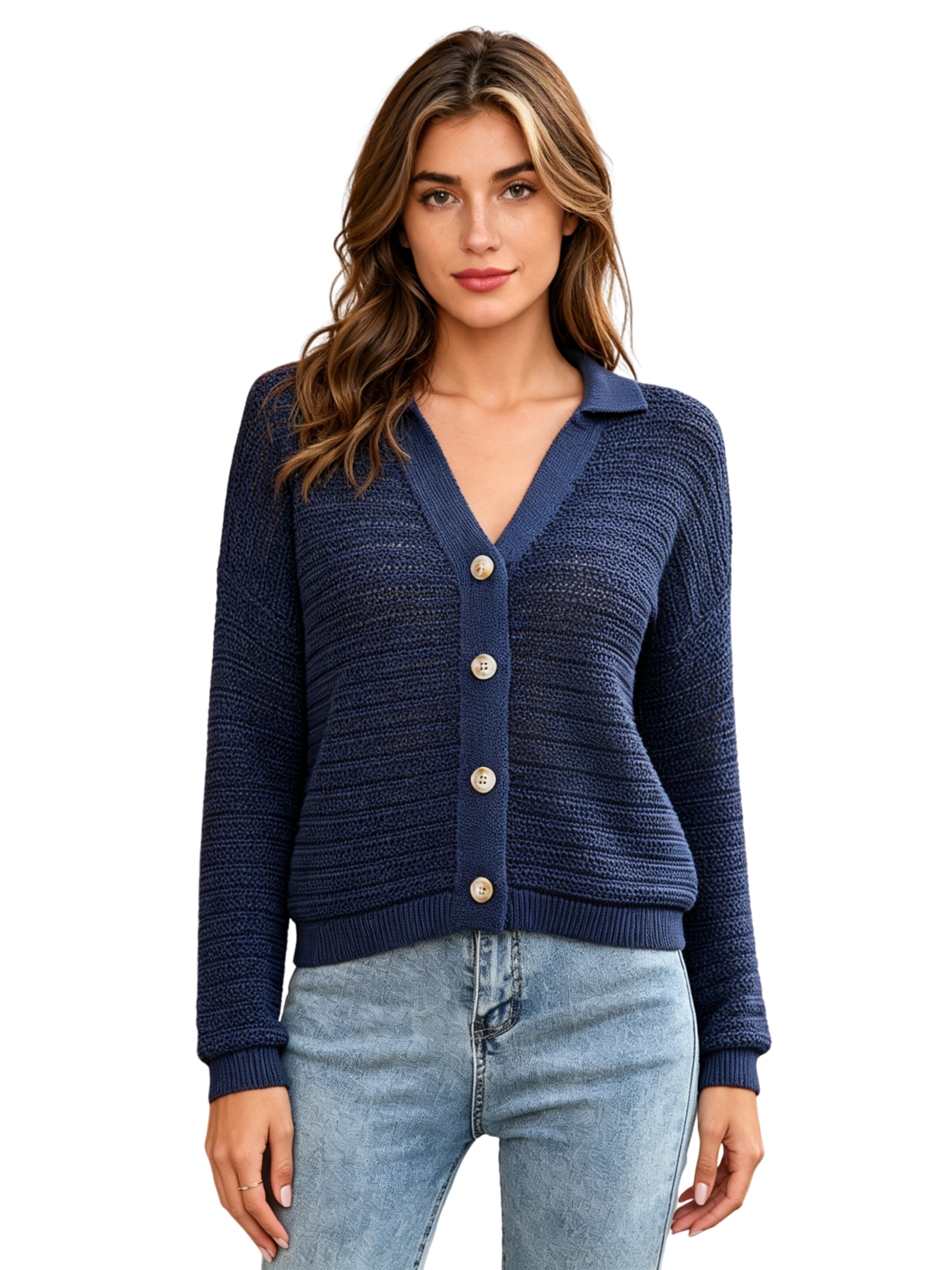 KoJooin Strickjacke‌‌‌‌‌‌‌‌‌‌ in Blau